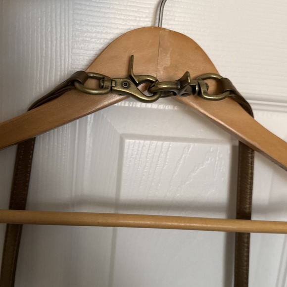 HOBO International Metallic Gold Womens Purse Crossbody Bling Leather Handbag - Picture 12 of 15